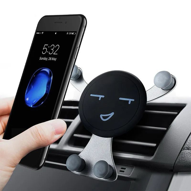 Gravity Car Phone Holder Air Vent Hook Mobile Phone Mount GPS for iPhone Samsung Xiaomi Car Bracket Universal Smartphone Stand