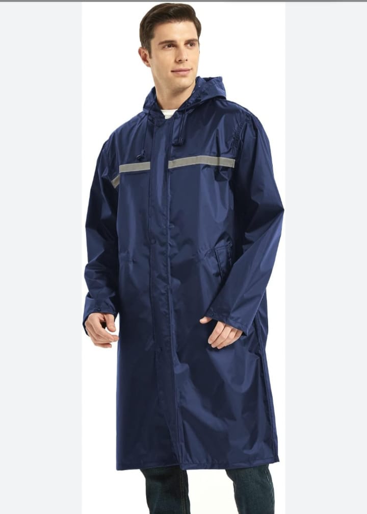 Heavy Duty High Quality Waterproof Portable Raincoat with Hood – Durable Rain Jacket for Men & Women, Available in XL, 2XL & 3XL Sizes for Outdoor Protection