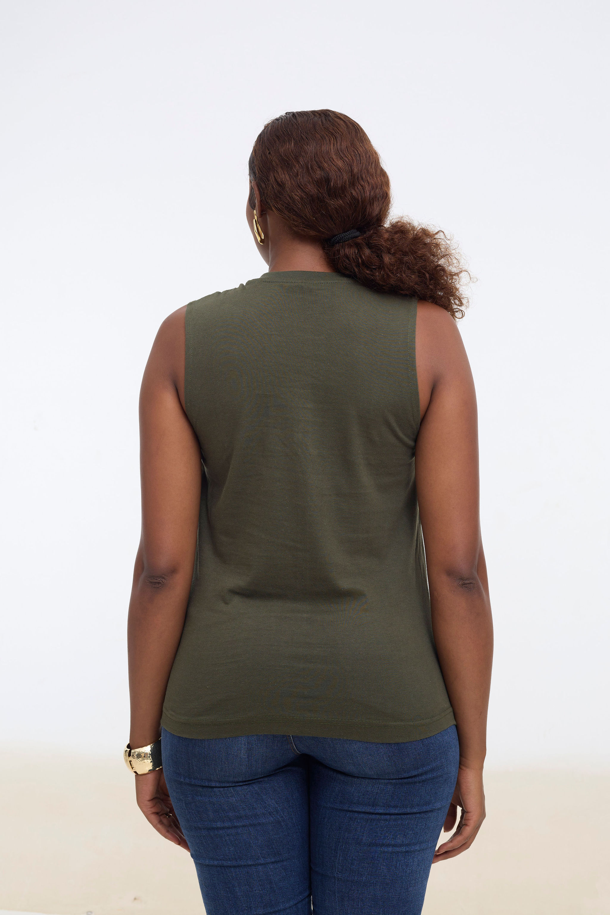 Unisex Tank Top with Maasai Shuka Pocket