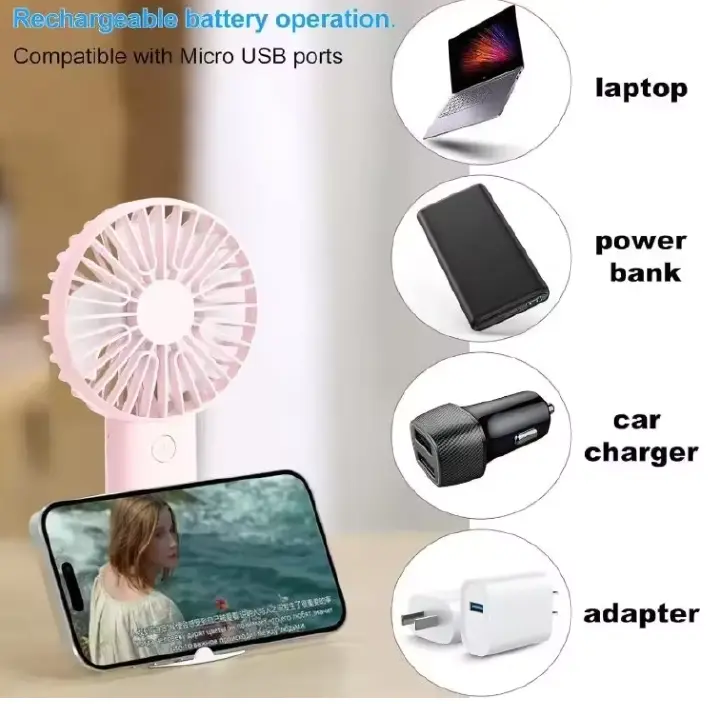 CLEARANCE SALE!!! Mini Portable Rechargeable Usb Small Hand Fans Electric Summer Handheld air Cooler Pocket Fan