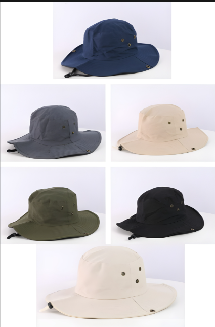 Men’s Safari Hat – Wide Brim Sun Protection Cap | Outdoor Hiking, Fishing & Travel Hat (Breathable & Lightweight)