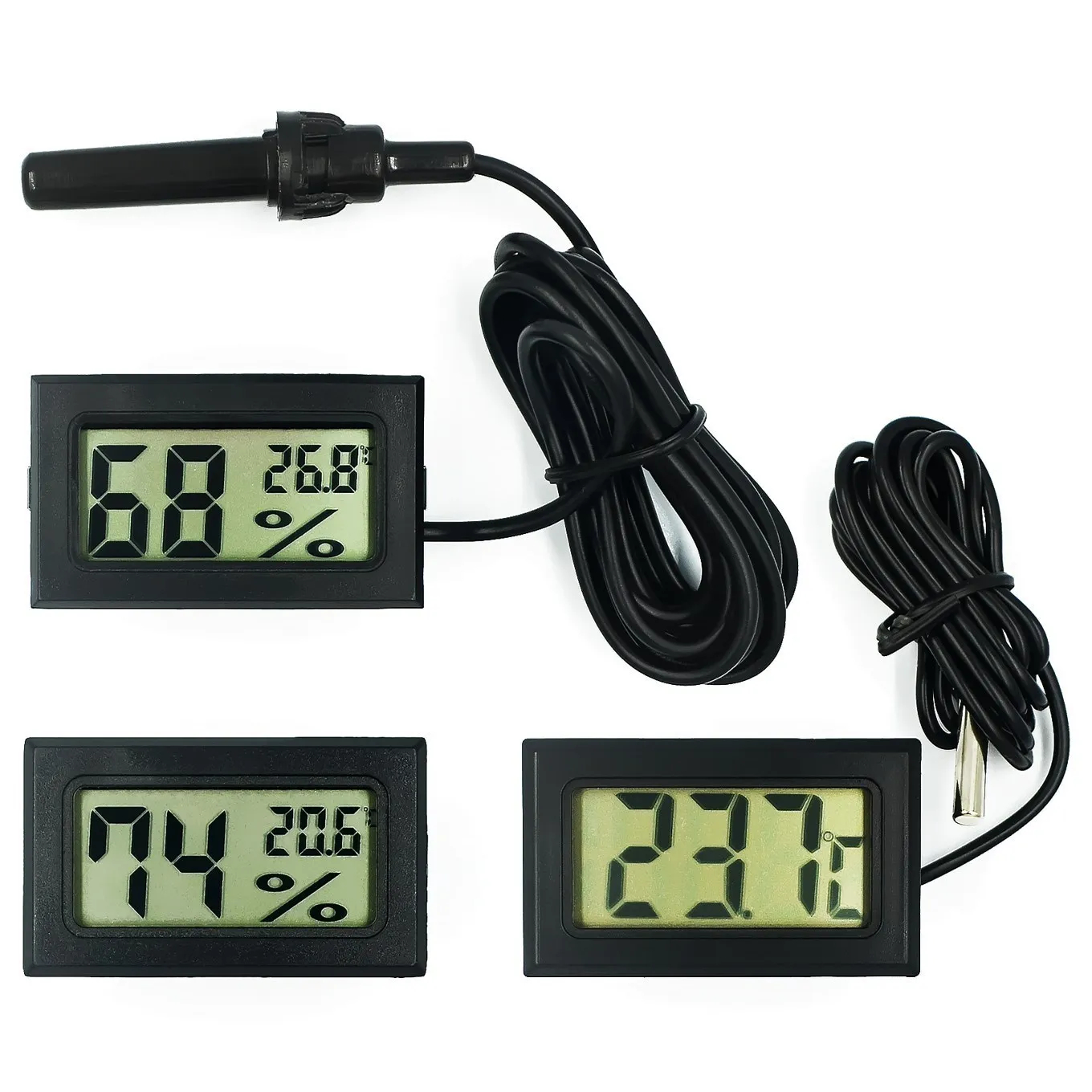 FY-10 FY-11 FY-12 embedded with probe digital temperature LCD display electronic greenhouse car home Fahrenheit temperature