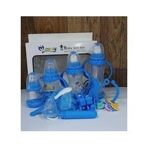 Mom Easy   Baby Feeding Bottles Four Bottles-BLUE