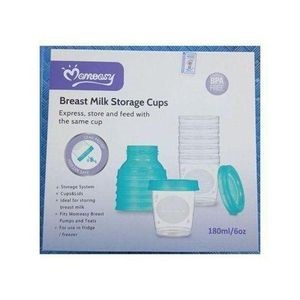 Momeasy Breast Milk Storage Containers-6 Cups With Lids
