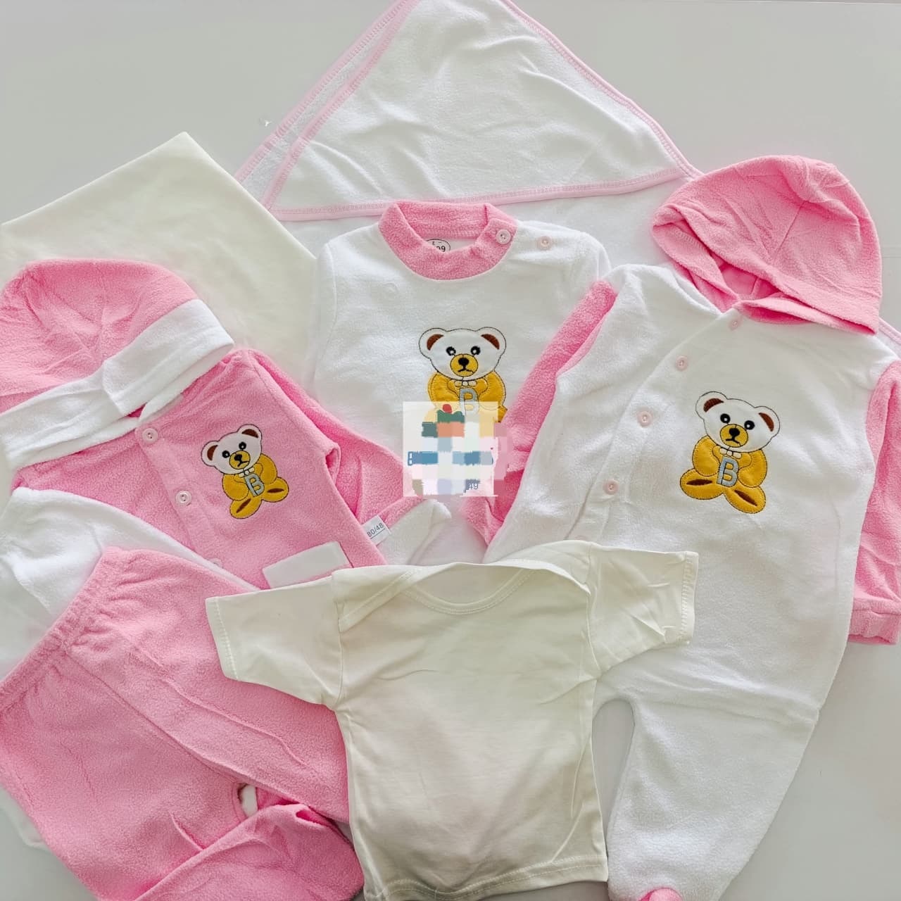 Deluxe Newborn Receiving Set -Pink