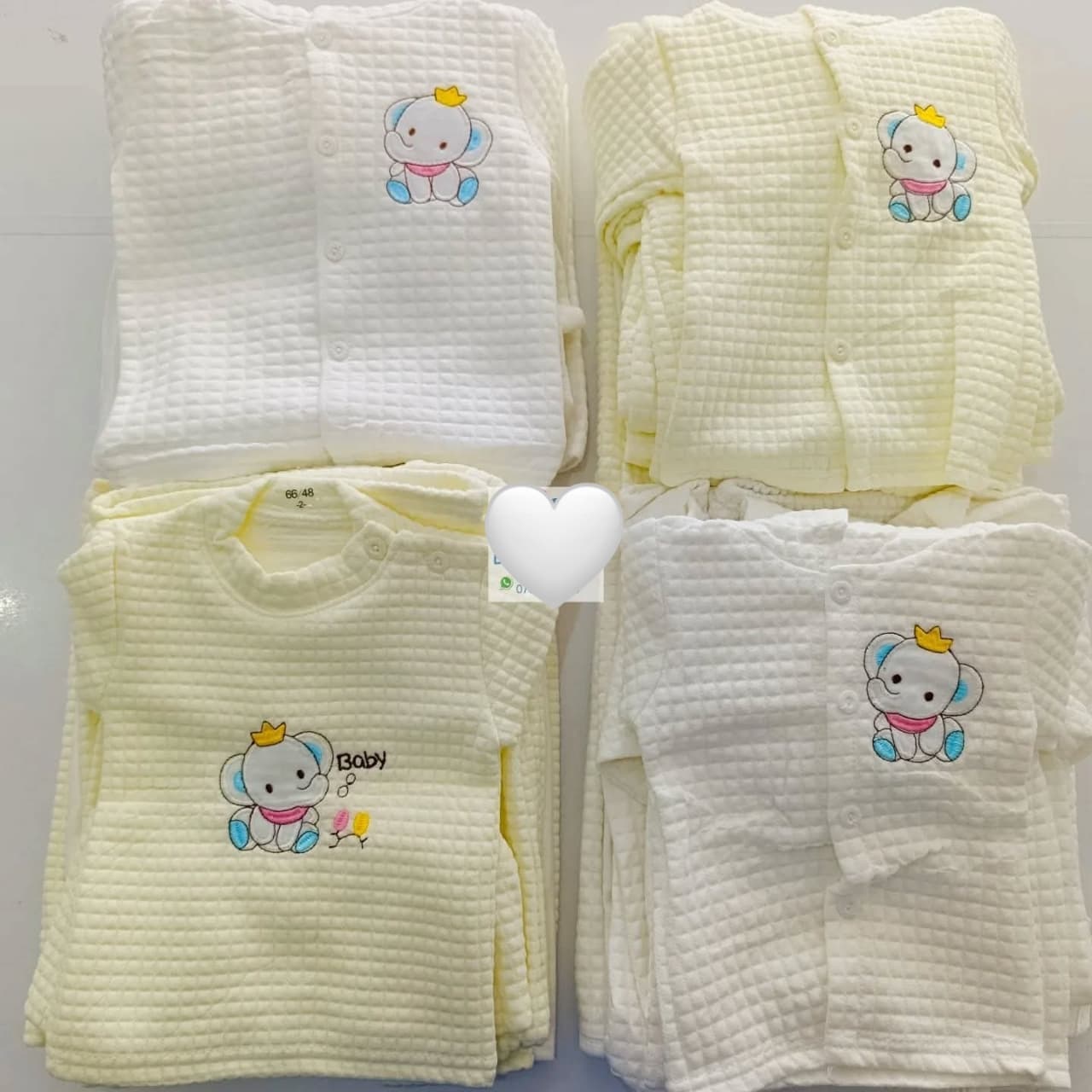 Premium  Waffle-Knit Baby Receiving Set