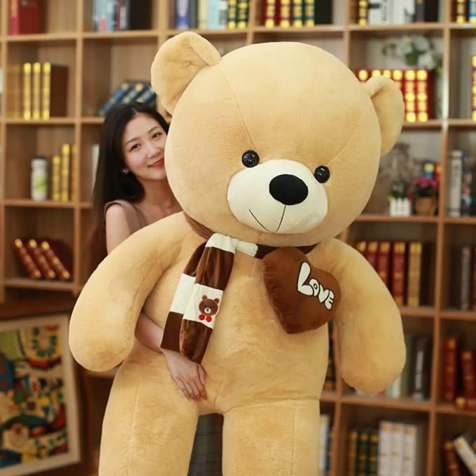 100cm Generic Stuffed Plush Teddy Bear Soft Doll Brown Brown