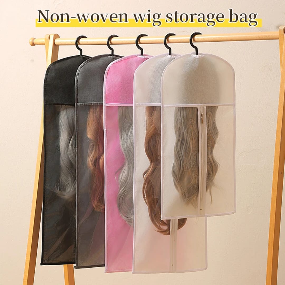 Wig Dust Storage Bag Reusable Protective Hair Accessories Dustproof Zipper Bag organiser