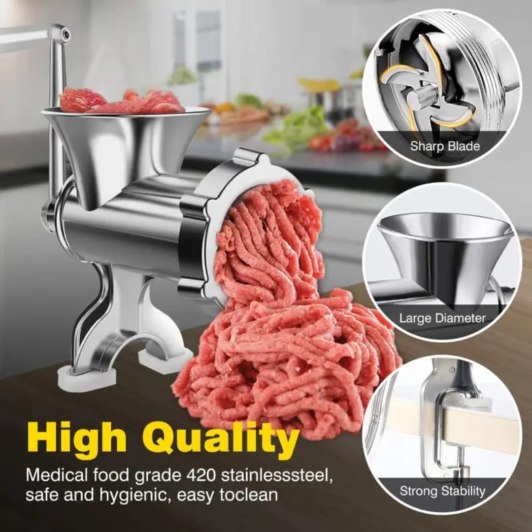 Manual Meat Mincer/ Grinder - Size - 8 -  make minced meat at the comfort of your home