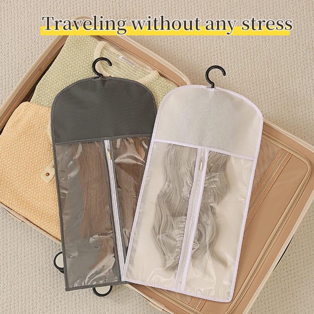 Wig Dust Storage Bag Reusable Protective Hair Accessories Dustproof Zipper Bag organiser