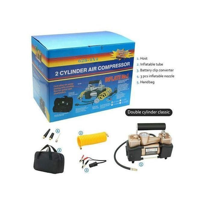 🌟 PREMIUM OFFER 🌟 - A 1 pc Portable Air Double Cylinder Compressor -Heavy Duty  at affordable price and of very high quality