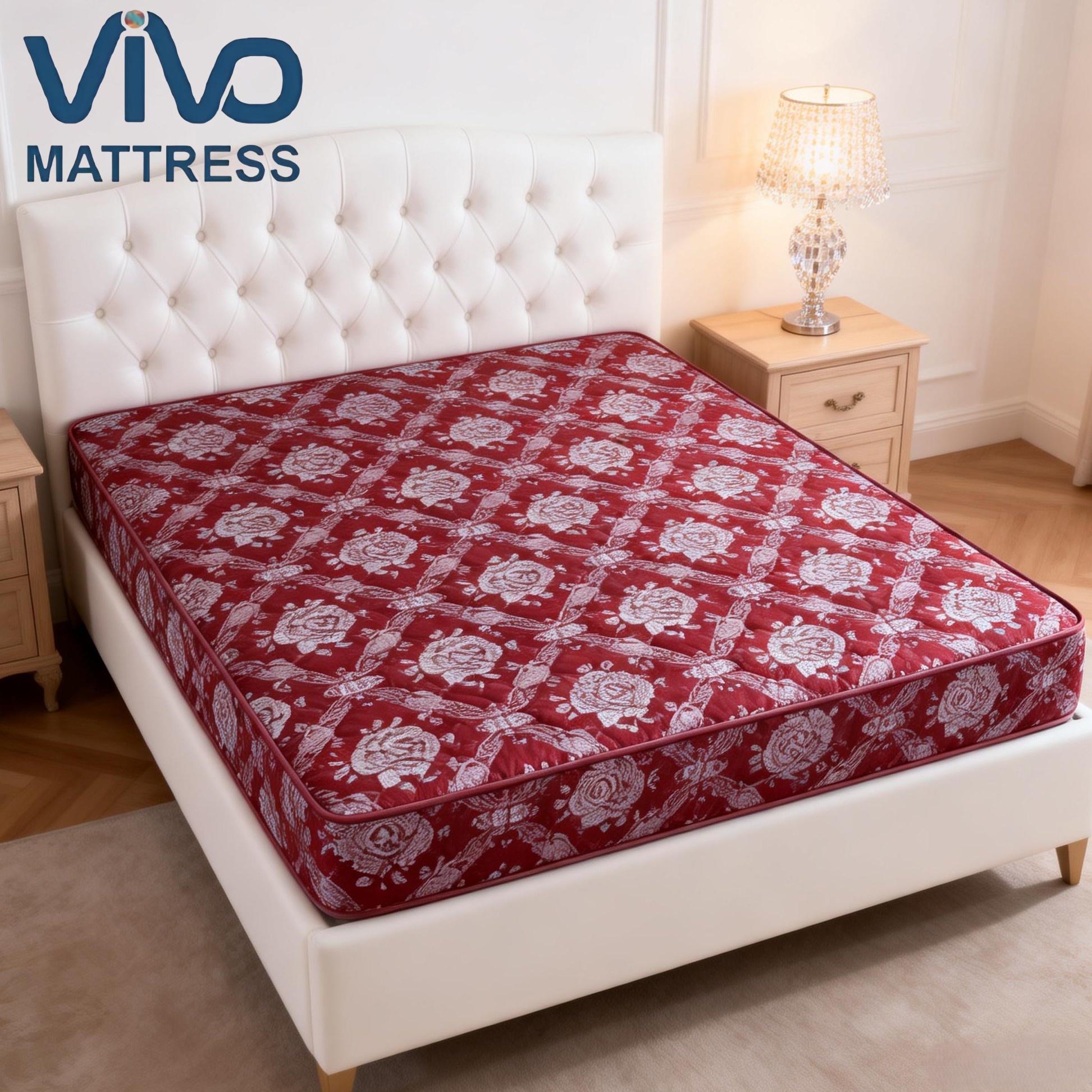 SHDQ Vivo Quilted High Density Mattress - Comfortable, Durable & Affordable | Comfortable Support, All Sizes for Bedroom Furniture, Local Dispatch Kenya(As picture)