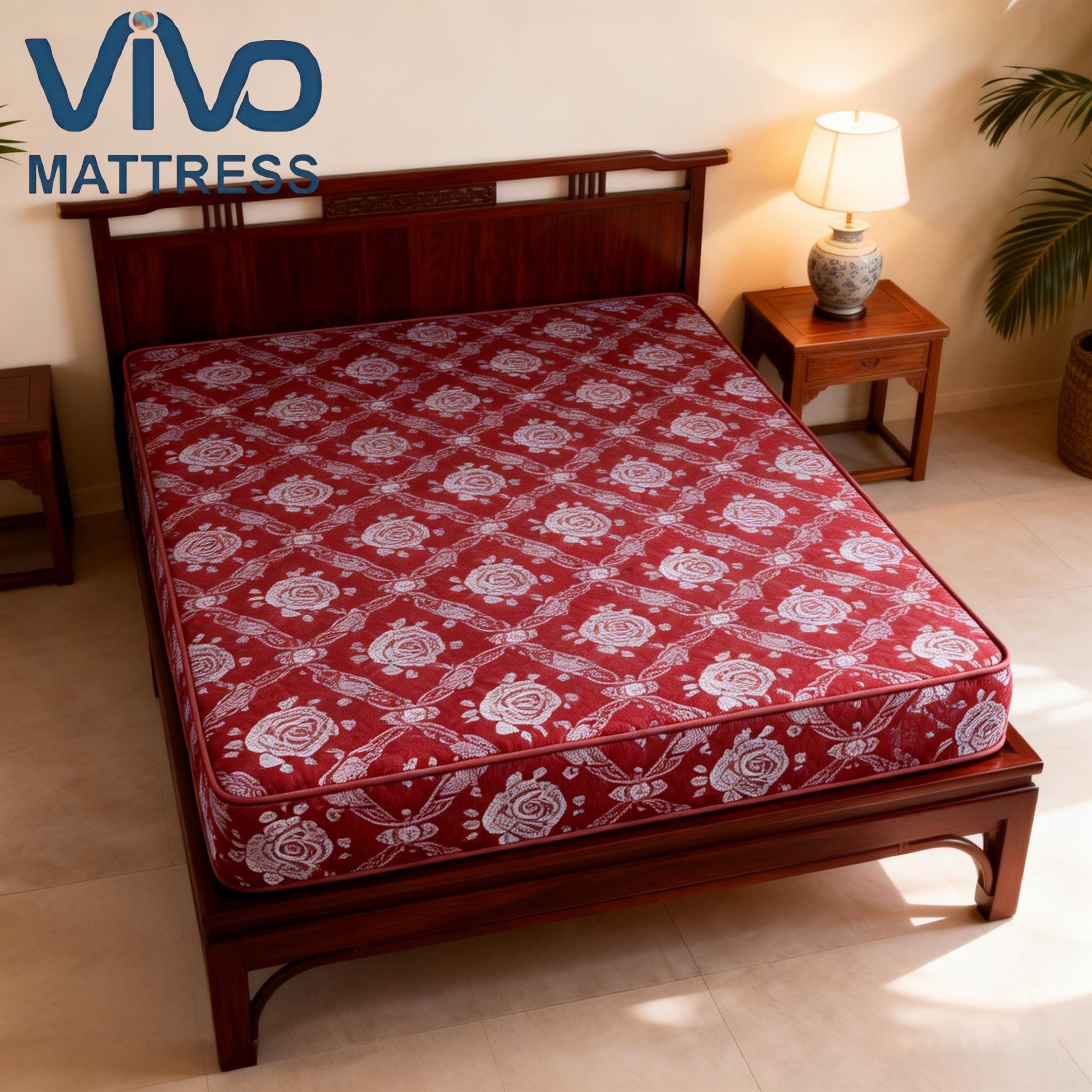 SHDQ Vivo Quilted High Density Mattress - Comfortable, Durable & Affordable | Comfortable Support, All Sizes for Bedroom Furniture, Local Dispatch Kenya(As picture)