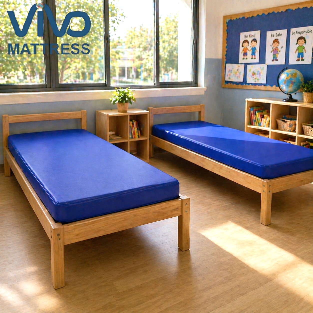 SHDF Vivo School Mattress | Home Living Bedroom Furniture Mattress | Quilted High Density Very Comfortable Durable Affordable | Perfect For Schools & Single Home Living