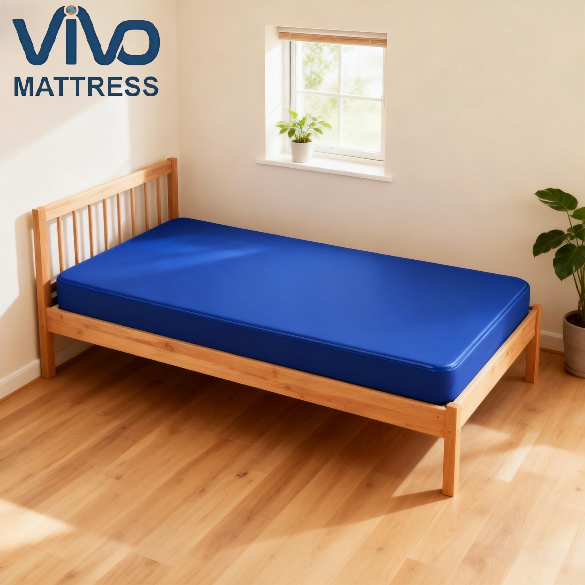 SHDF Vivo School Mattress | Home Living Bedroom Furniture Mattress | Quilted High Density Very Comfortable Durable Affordable | Perfect For Schools & Single Home Living