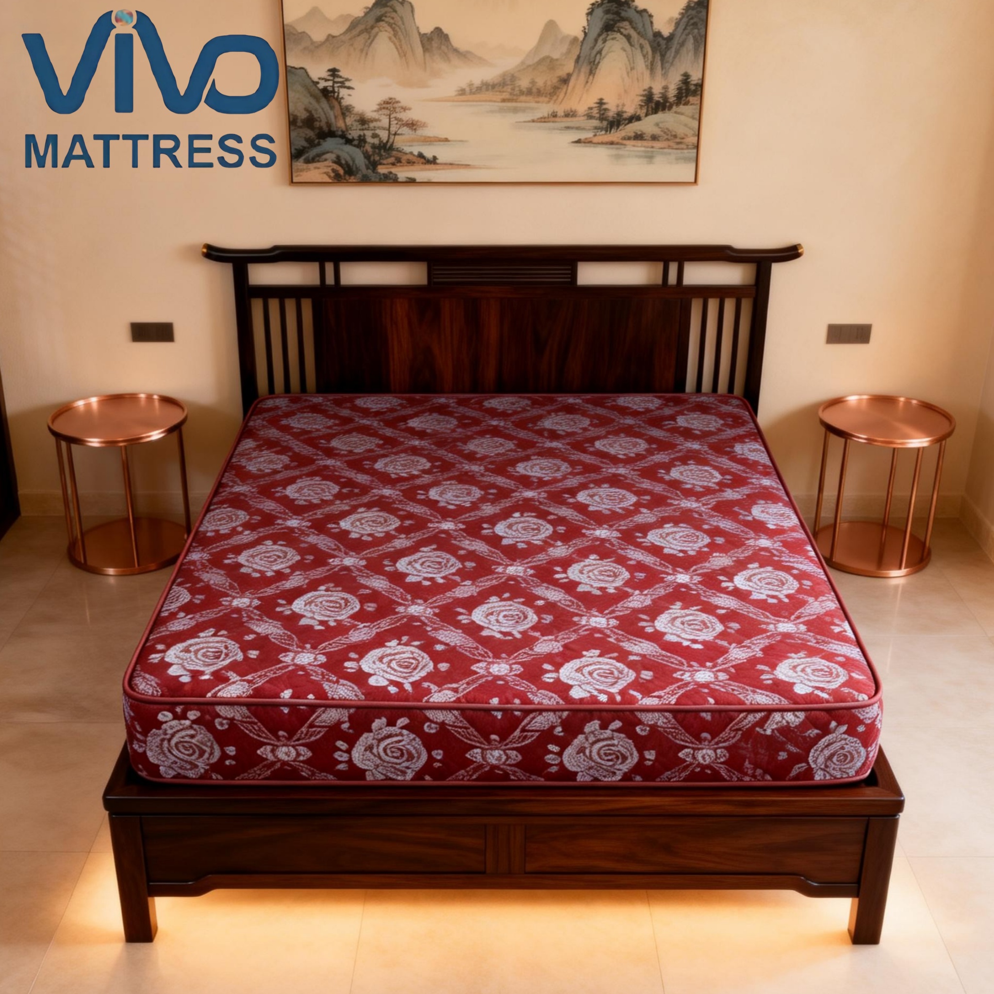 SHDQ Vivo Quilted High Density Mattress - Comfortable, Durable & Affordable | Comfortable Support, All Sizes for Bedroom Furniture, Local Dispatch Kenya(As picture)