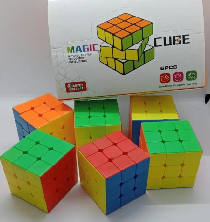 Magic Cube 3 by 3 rubix cube solving Puzzle Game