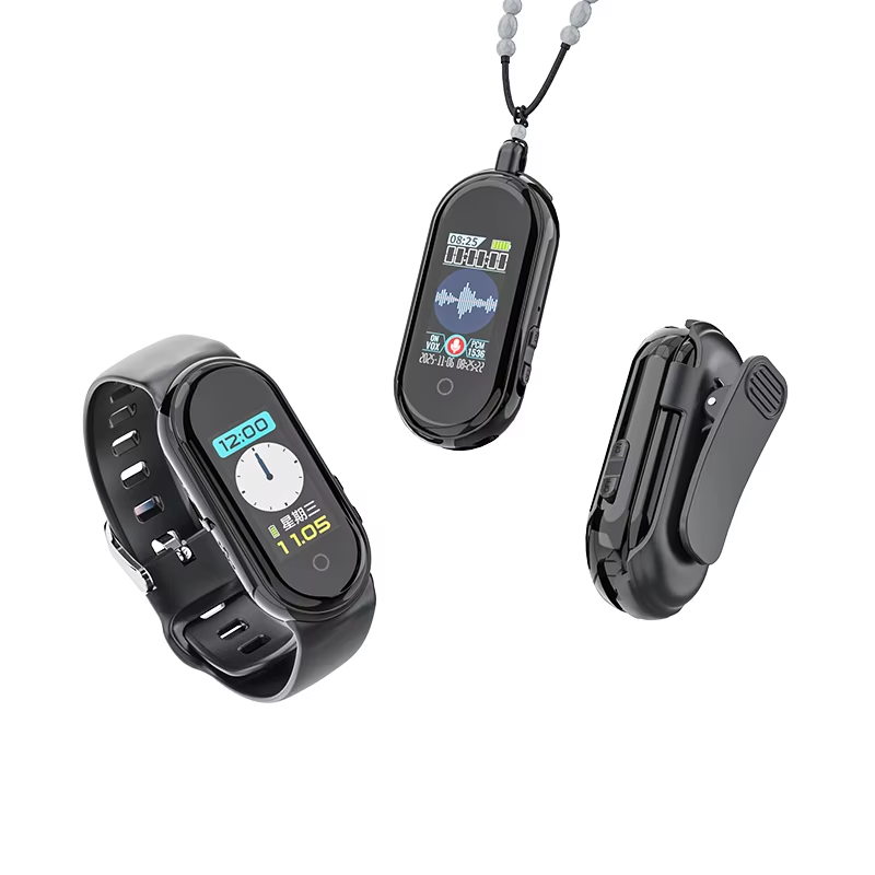 8GB/ 16GB / 32GB / 64GB U-disk Digital Spy Hidden Mini Audio Sound Voice Recorder Pen Wearable Bracelet Back Clip USB Recorder