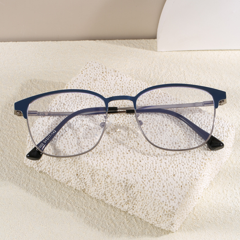 Unisex Vintage Gold Glasses Frame Men Square Eyewear 2026 New Male Classic Full Optical Eyeglasses Frames Blue Blocking Glasses