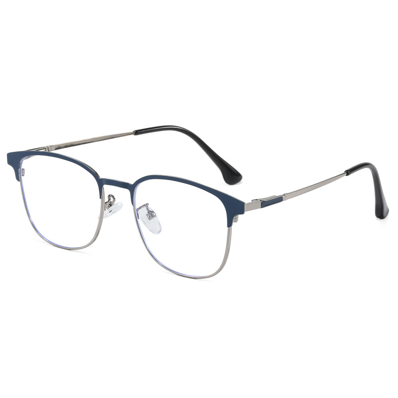 Unisex Vintage Gold Glasses Frame Men Square Eyewear 2026 New Male Classic Full Optical Eyeglasses Frames Blue Blocking Glasses