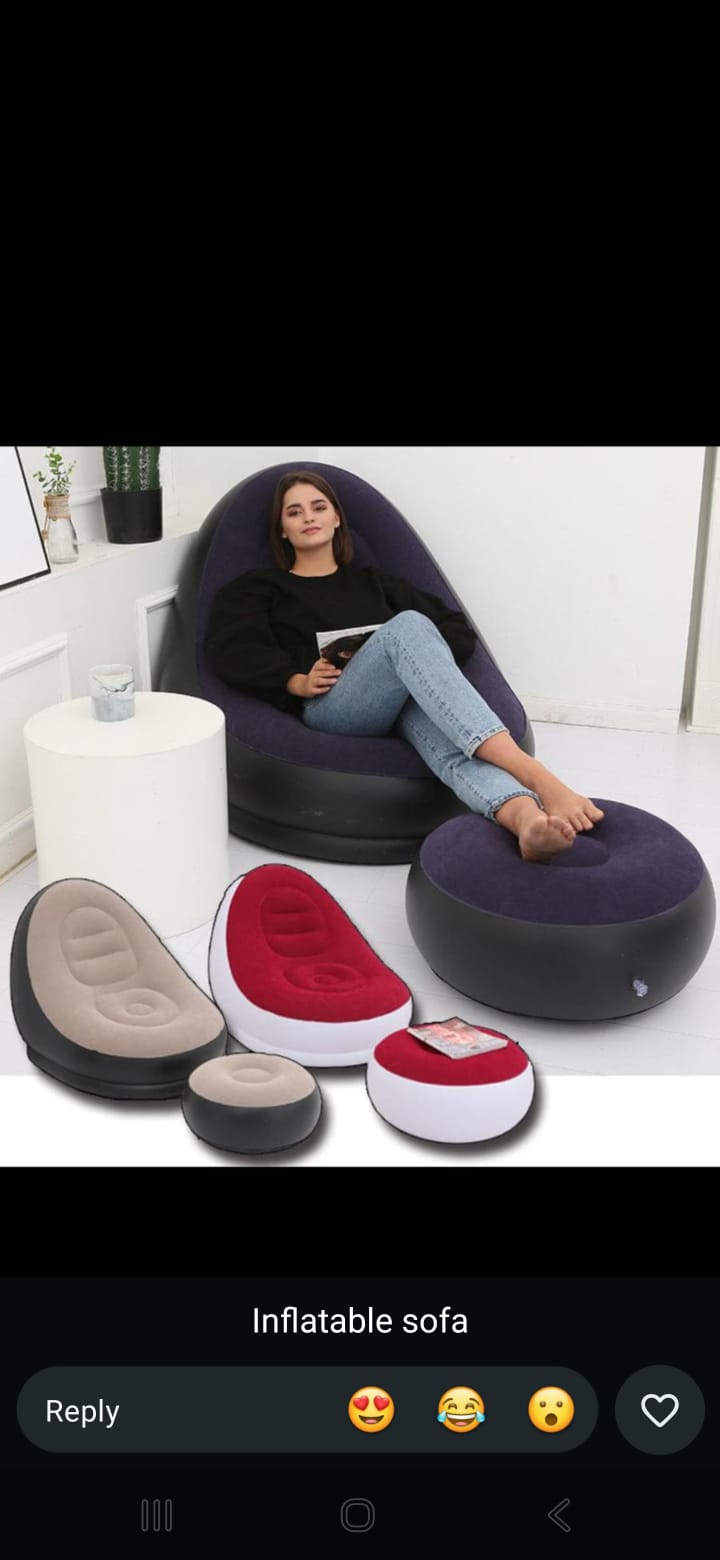 Best Quality Inflatable Deluxe Lounge Seat / Inflatable Seat With Foot Rest & Free Pump (2pcs Sets)-Crazy Offer
💫💫exquisite and beautiful, 100% safe and environmentally friendly, more durable in use