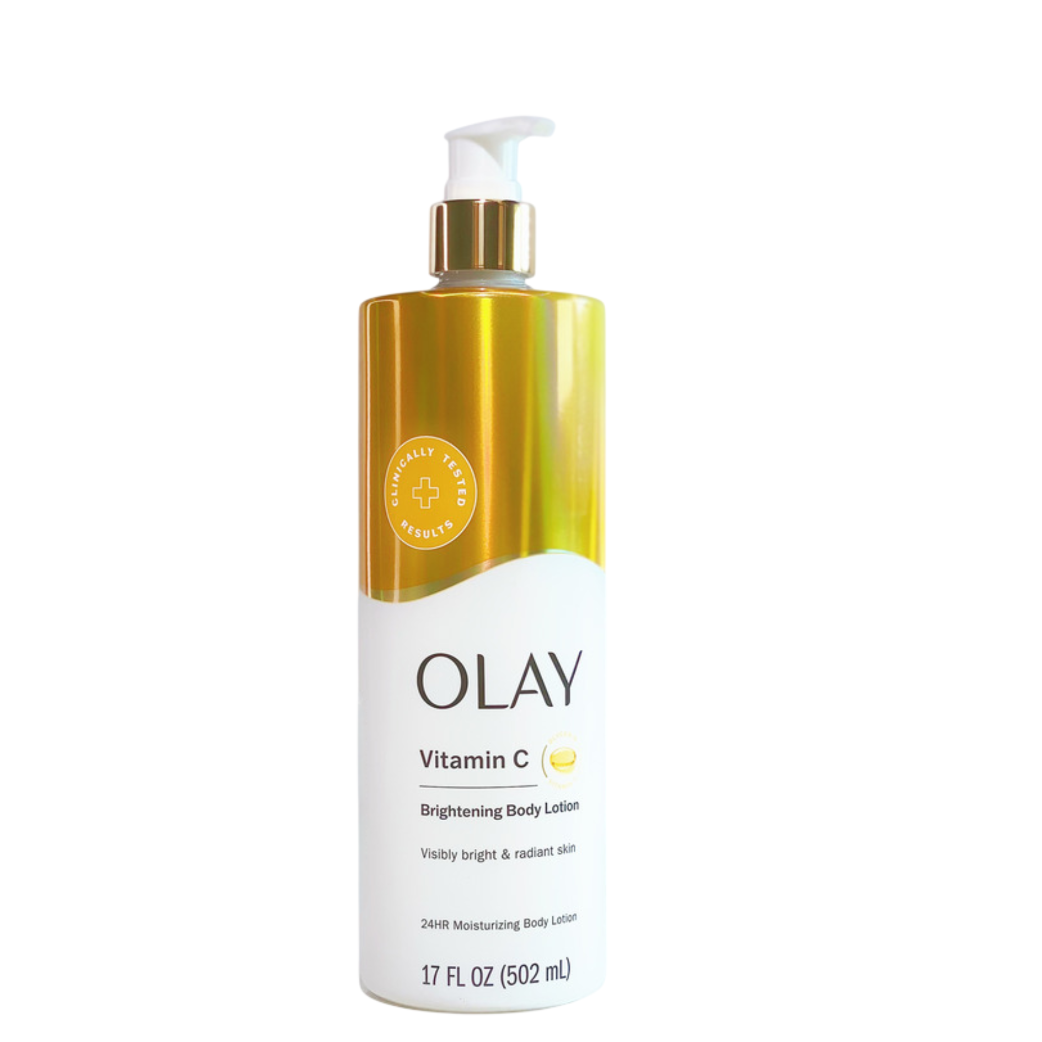 OLAY Vitamin C Brightening Body Lotion. Moisturizes, Brightens, Glows, Fade Dark spots, makes skin radiant, Hydrates for visibly brighter skin, and visibly renews the skin with moisture