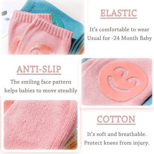 Baby Knee Pads for Crawling - 1 Pack Anti Slip Unisex Baby Knee Protectors - Toddler Knee Pads for Baby(Pink)
