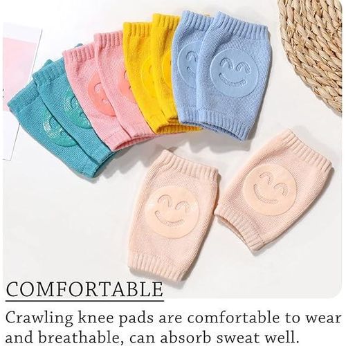 Baby Knee Pads for Crawling - 1 Pack Anti Slip Unisex Baby Knee Protectors - Toddler Knee Pads for Baby(Pink)