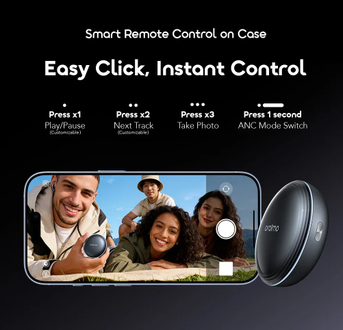 oraimo SpaceBuds 2 AI Smart 45hrs Playtime True Wireless Earbuds Bluetooth Earphones