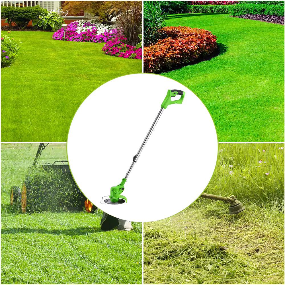 Cordless Electric Lawn Mower Foldable Adjustable Trimmer Efficient Garden Pruning Cutting Power Tools For Makita 18V Battery                                                                           .