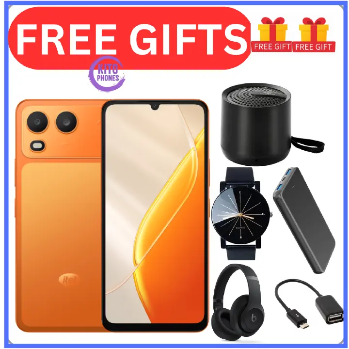 BRAND NEW ITEL A200 128GB ROM+8GB(3+5GB) EXTENDED RAM 6.75" Dual SIM 4G Network 13MP Camera+ 5MP SELFIE 15W Charging 5000mAh Battery Android 15 Fingerprint Unlock Smart Phones+FREE