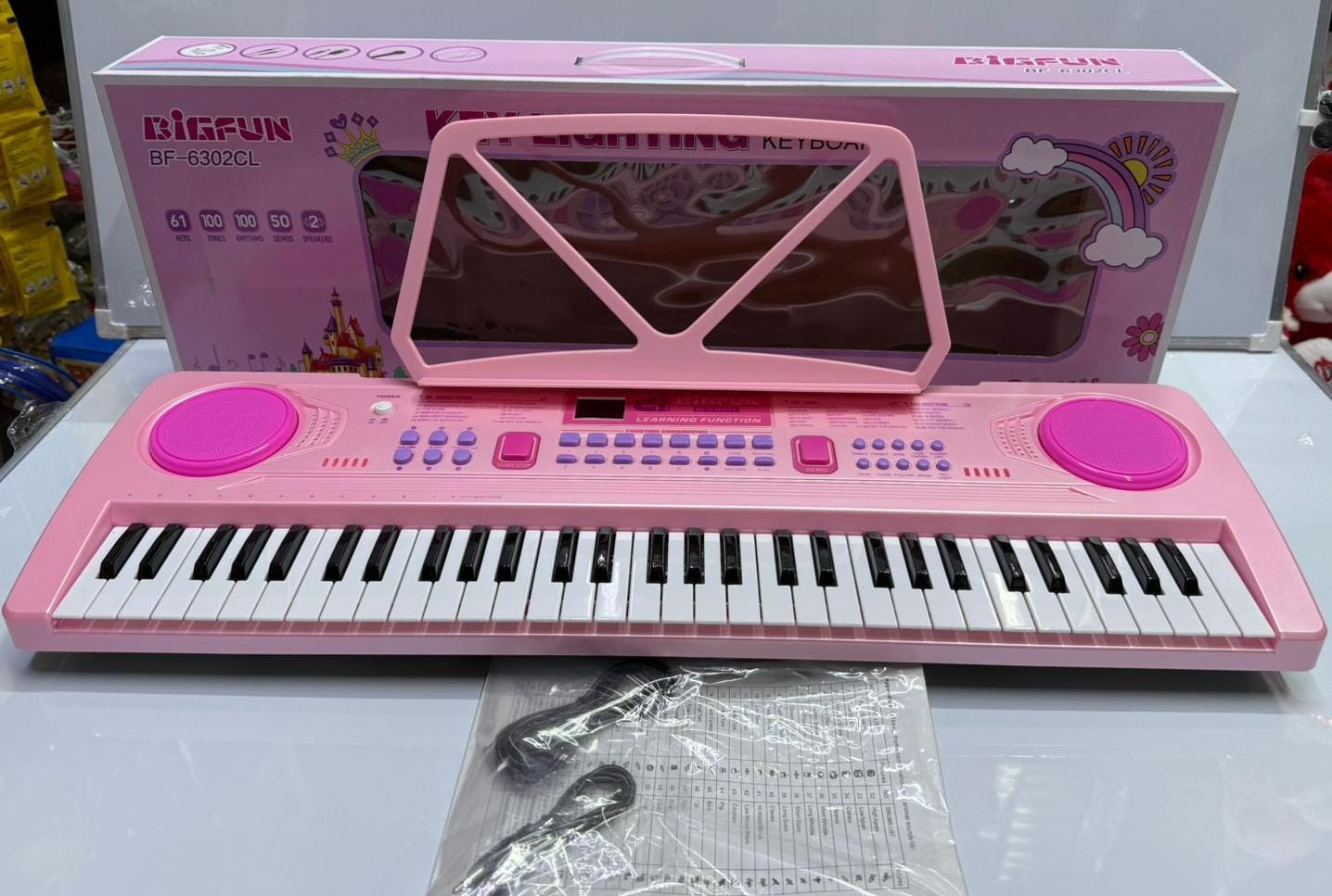 ✨ Premium 61-Key Digital Piano Keyboard | Rechargeable Lithium-Battery Portable Electronic Organ | Unique & Classy Musical Resource ✅