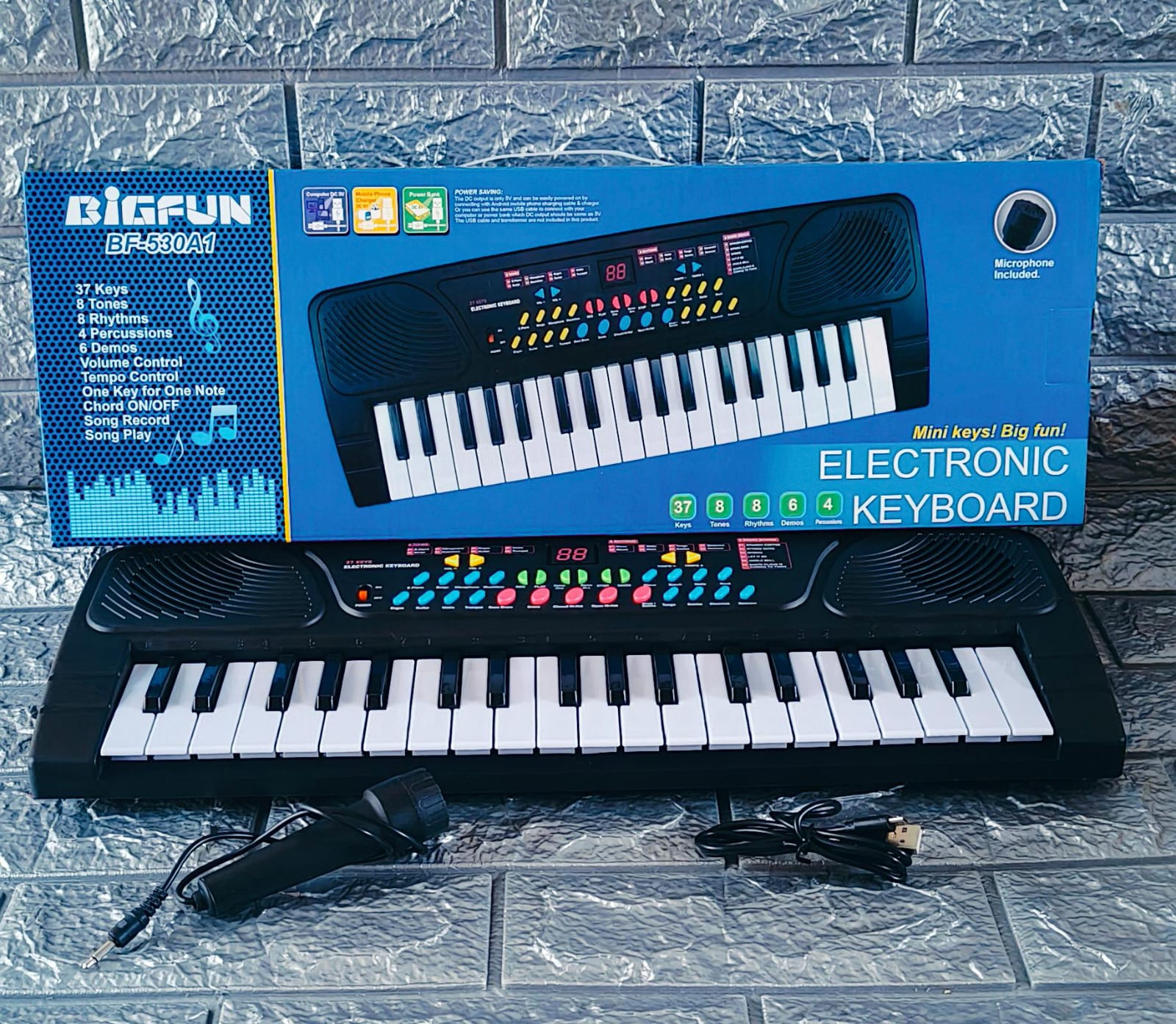 ✨ Premium Elegant 37-Key Digital Piano Keyboard | High-Performance Portable Electronic Musical Instrument | Unique & Classy Creative Resource ✅