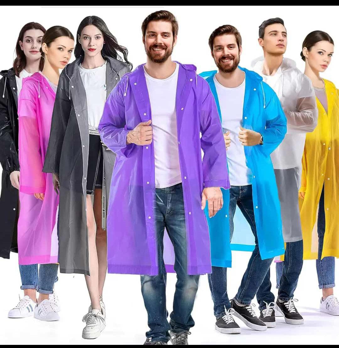 Unisex Adults Raincoat – Waterproof Hooded Rain Coat for Men & Women | Lightweight Reusable Rain Jacket for Travel, Outdoor, Cycling & Daily Use