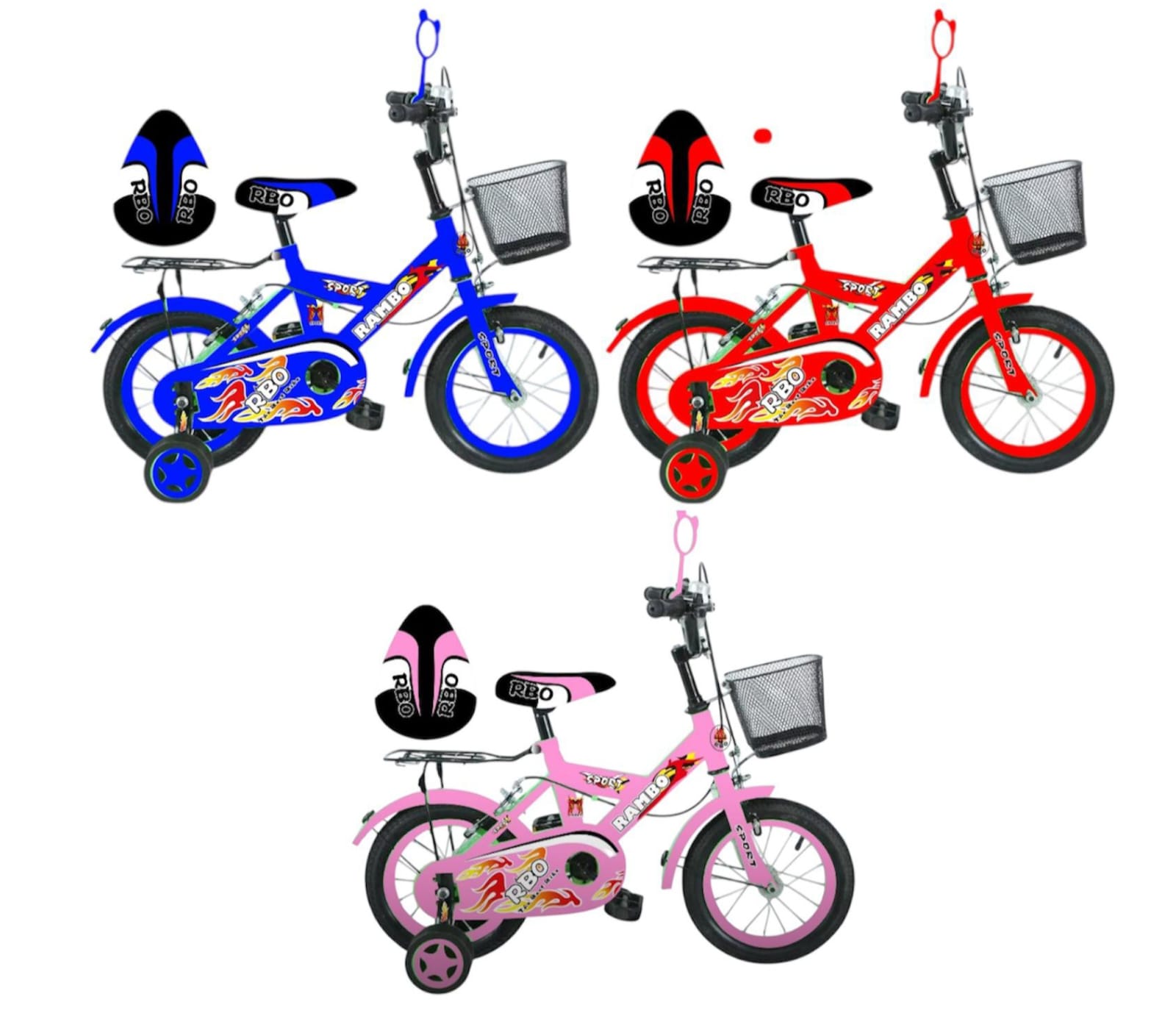 Assembled Kids Bicycle Size 12 – Beginner Training Bike for Toddlers, Sturdy Frame Kids Cycling Bike with Training Wheels, Safe & Durable Baby Bicycle for Boys & Girls