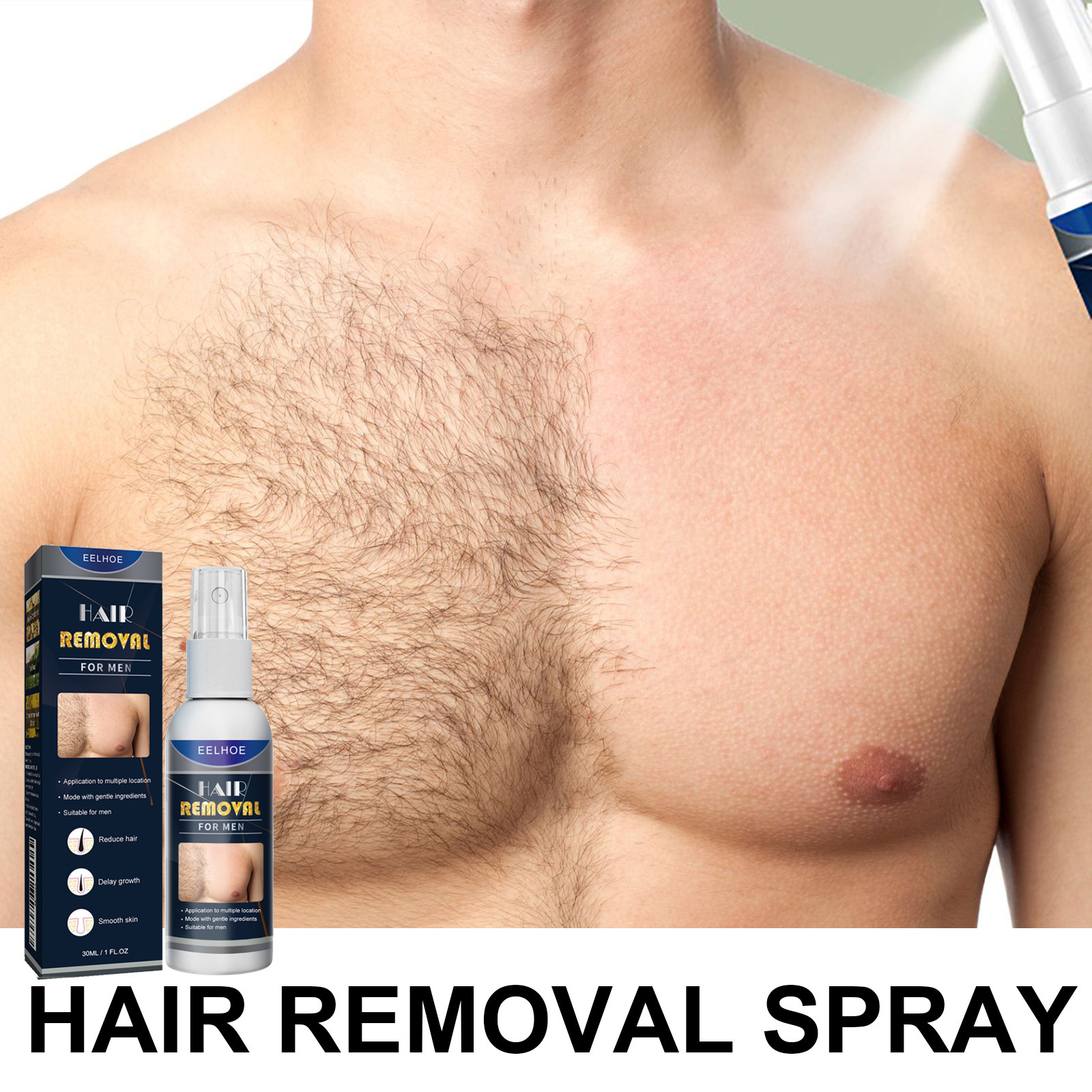Hair Removal Spray Permanant Inhibitor Armpit Legs Arms Painless Beard Bikini Intimate Facial Hair Removal For Man Women