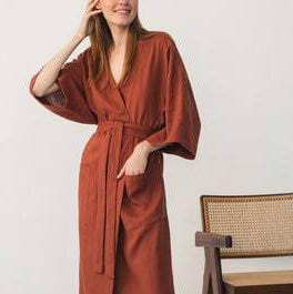⭐ MEGA OFFER ⭐  - A 1 pc Soft Cotton Bathrobe Unisex Cozy Absorbent Long Sleeve Spa Home Robe S-XXL Comfortable Durable Premium Quality