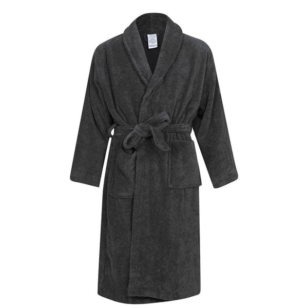 ⭐ MEGA OFFER ⭐  - A 1 pc Soft Cotton Bathrobe Unisex Cozy Absorbent Long Sleeve Spa Home Robe S-XXL Comfortable Durable Premium Quality