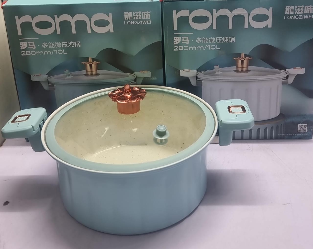 ✨ Roma 10L Premium Non-Stick Mini Pressure Cooker | Professional Heavy-Duty Sufuria Stockpot | Unique & Classy Professional Culinary Resource ✅