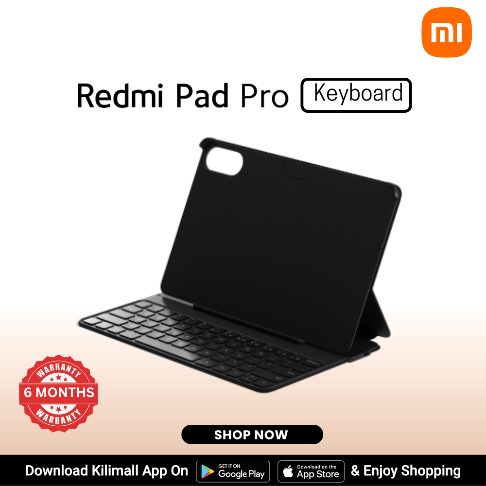 【Xiaomi Official】Redmi Pad Pro Original Keyboard - Bluetooth, Magnetic Cover for Tablet, Detachable Stand, Lightweight