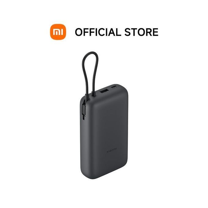 【Xiaomi Official】Xiaomi Power Bank 20000 (Integrated Cable) - fast charging power bank, built in cable power bank, USB-C power bank, portable , for Android and iPhone , portable