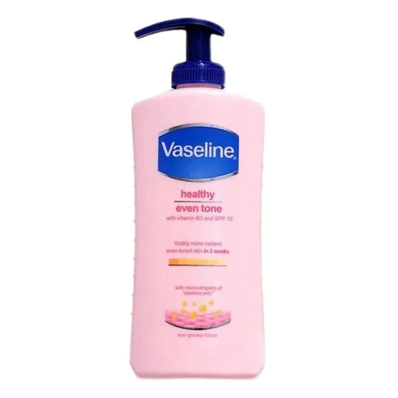 VASELINE Healthy Even Tone with Vitamin B3 and SPF 10 Nicotinamide Permanent Brightening Body Lotion Skincare Healthy White Body Lotion Lightening Hydrating Anti Aging Moisturizing Smoothing Skin Care