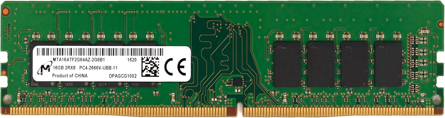Micron 16GB Desktop RAM DDR4 PC4 2666MHz  – 16GB PC4 2666 Desktop RAM for Replacement & desktop Ram Upgrade in Kenya (MTA16ATF2G64AZ-2G6B1)