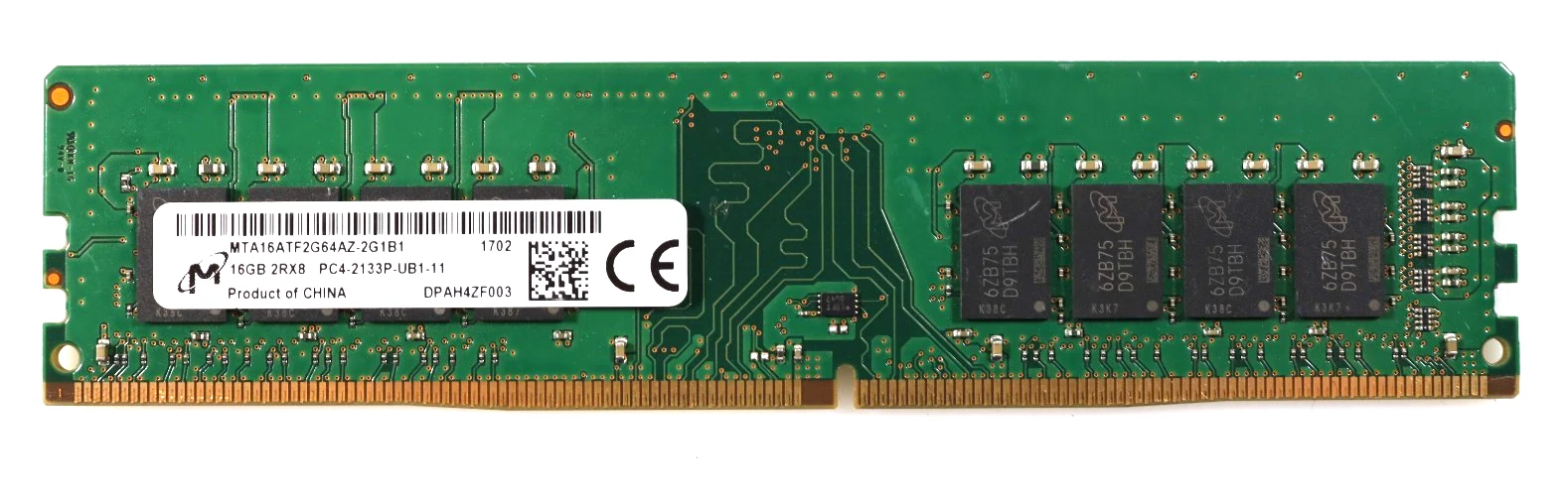 Micron 16GB Desktop RAM DDR4 PC4 2666MHz  – 16GB PC4 2666 Desktop RAM for Replacement & desktop Ram Upgrade in Kenya (MTA16ATF2G64AZ-2G6B1)