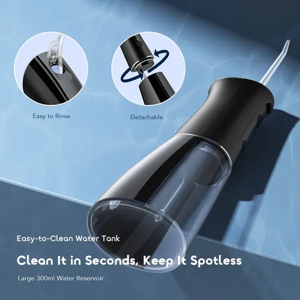 oraimo FlossJet Pro Comfortable Smart Flosser with 5 Cleaning Modes  Battery Level Display Comfortable Grip and Stylish Design  Easy to Clean Water Tank  5 Flossing Modes