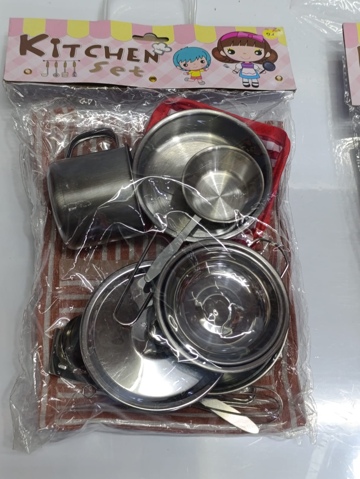 🍳✨ Aluminum Kids Kitchen Set Let your little chef explore, learn, and have fun with this adorable Aluminum Kids Kitchen Set 👩‍🍳👨‍🍳✨Perfect for pretend play, creativity, and developing important