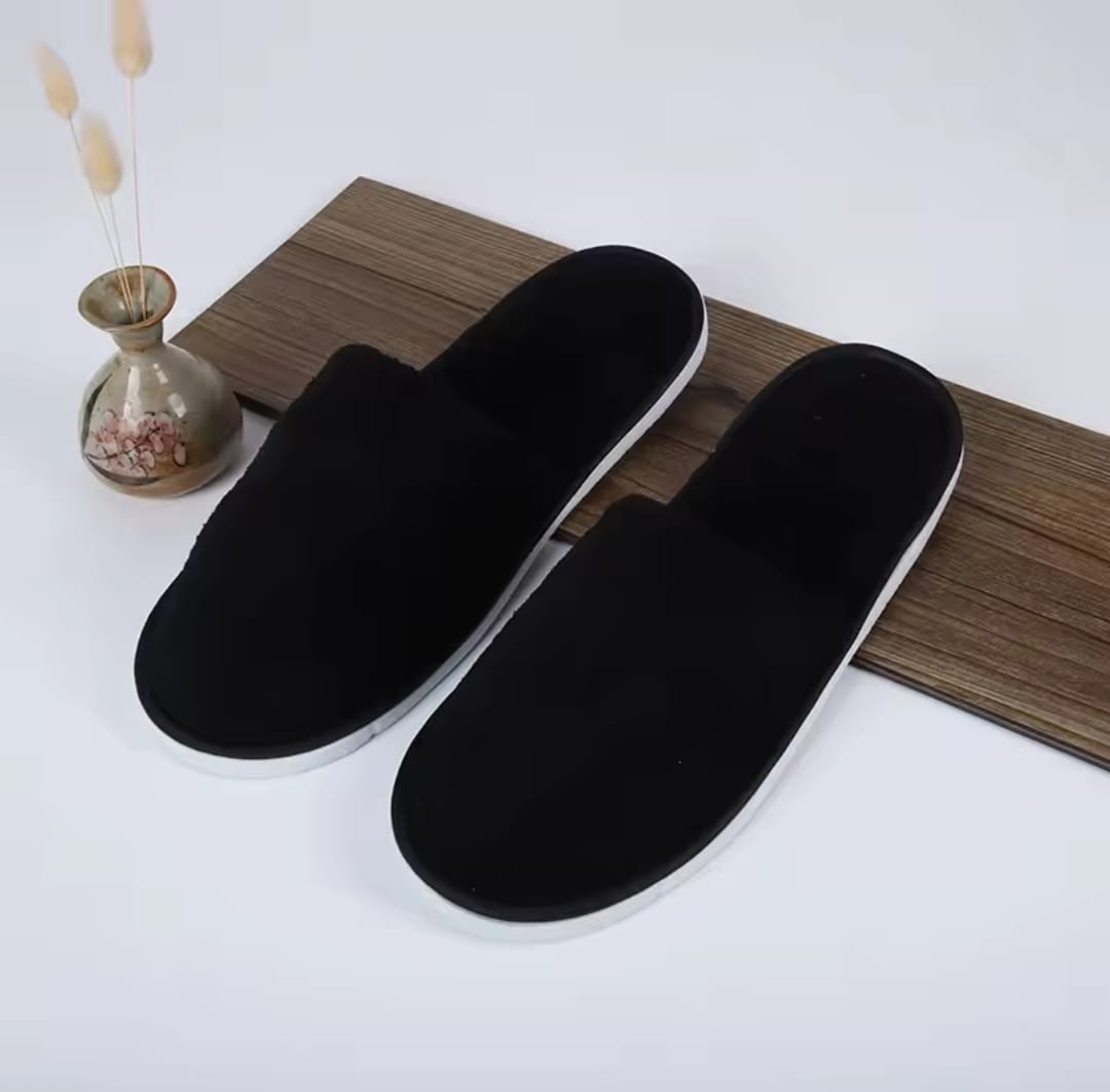 Comfort Cozy Unisex Indoor Slippers - Memory Foam, Non-Slip, Breathable House Hotel Shoes for Men & Women Free Size