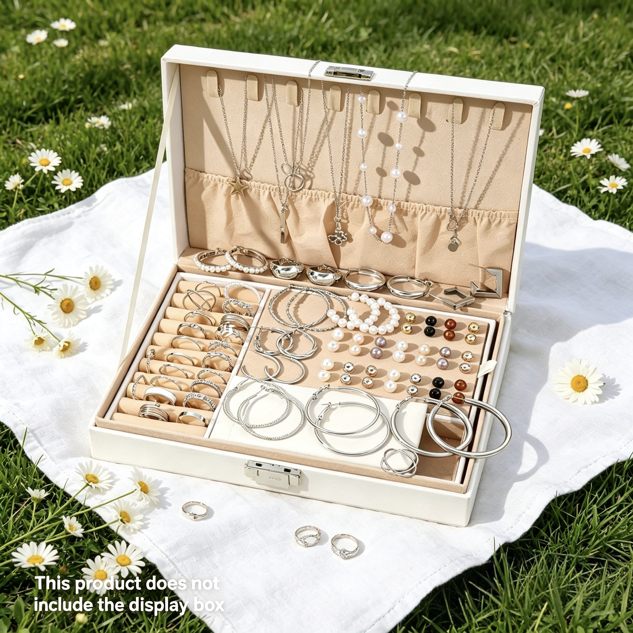 85PCS Luxury Jewelry Set Pearl Necklace Set Fashion Ring and Earring Set Diamond and Pearl Earring Set Elegant Zircon Pendant Earring Necklace Women's Daily Jewelry Gift for Friends