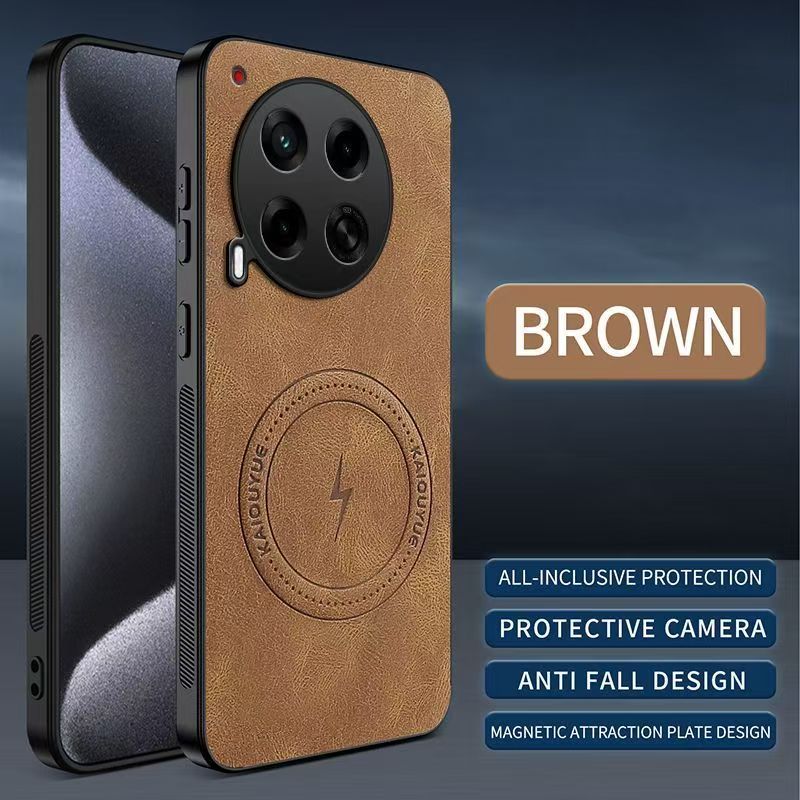 Luxury Business Phone Case for Tecno Camon 30 4G, Magnetic Leather All-inclusive Back Cover