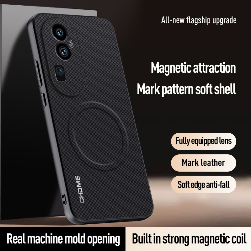 Luxury Business Phone Case for OPPO Reno 10 Pro+/Plus 5G, Magnetic Leather All-inclusive Back Cover